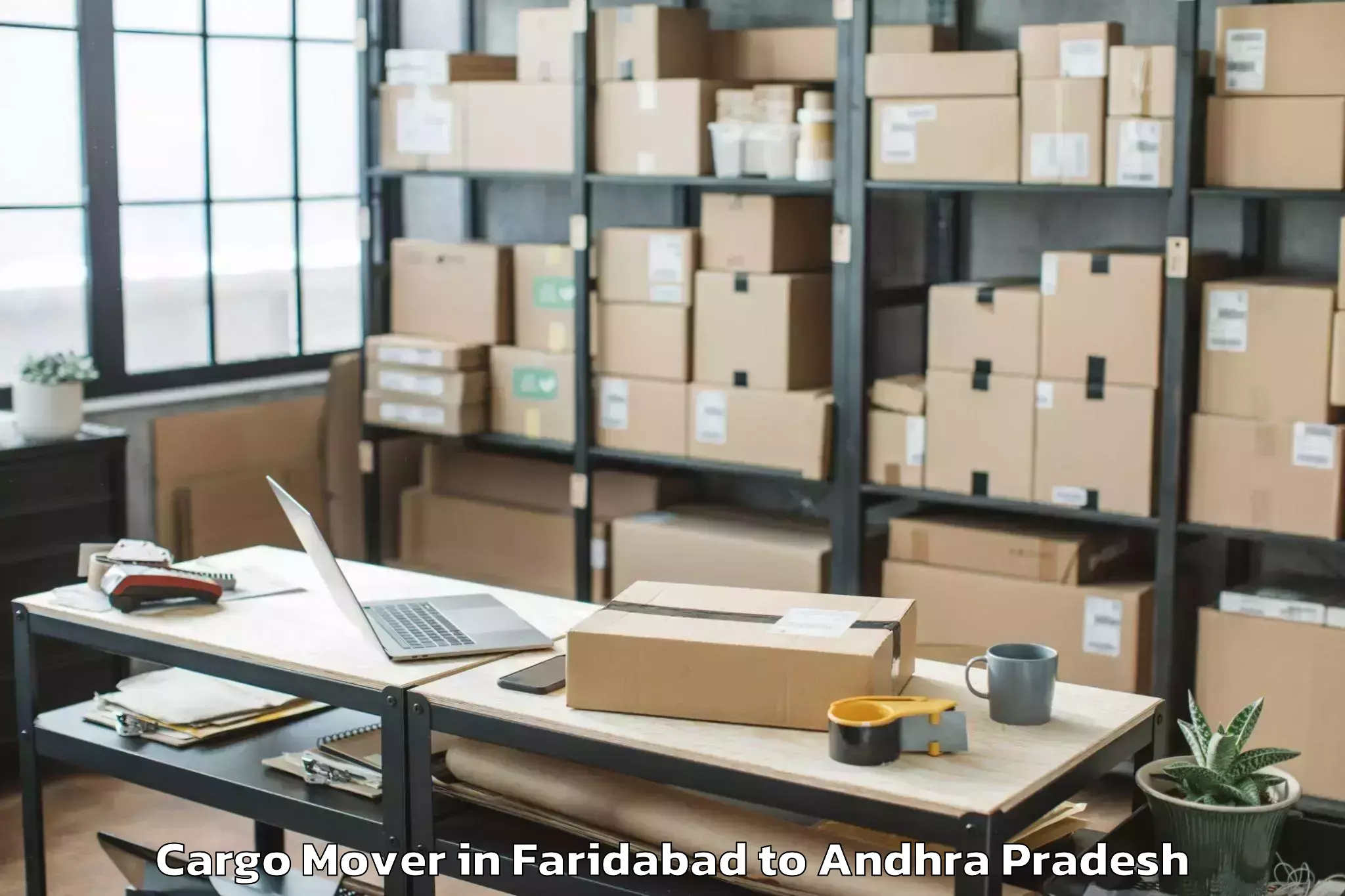 Faridabad to Etcherla Cargo Mover Booking